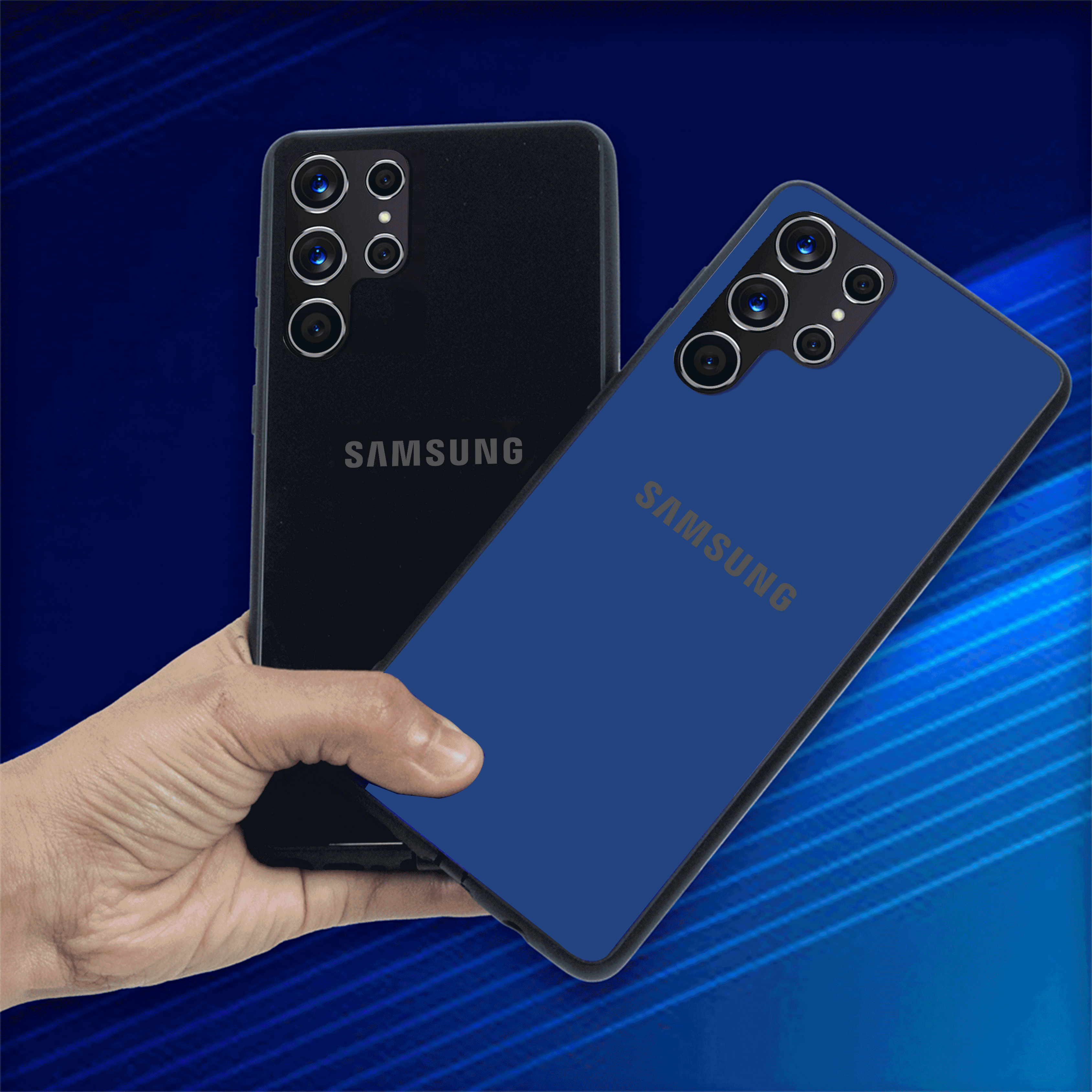 Galaxy S22 Ultra LED Logo Glass Back Case casemarts