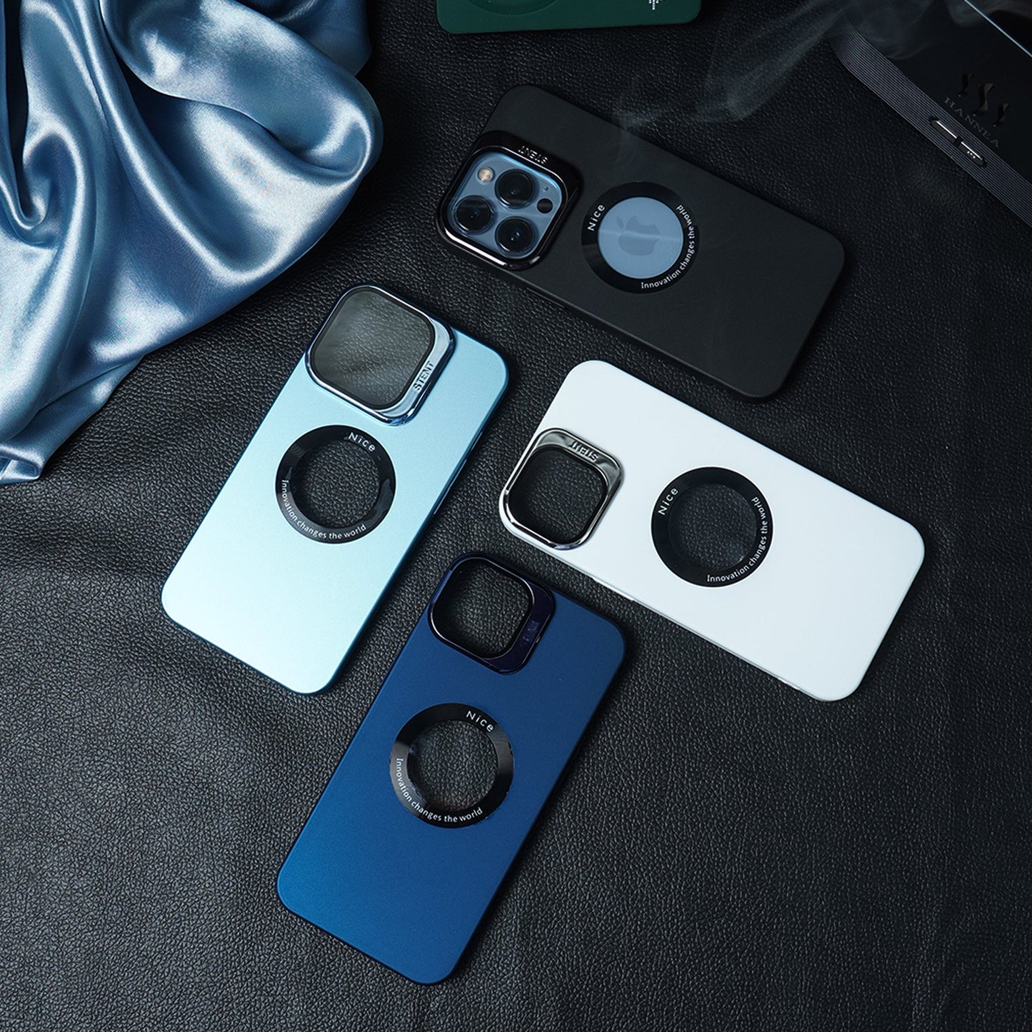 Luxury Camera Protector Stand Case With Logo Cut  - iPhone casemarts