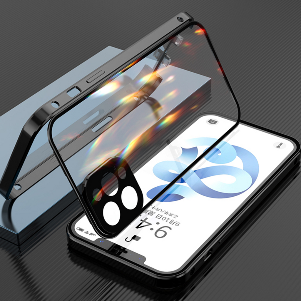 iPhone - Auto Fit Magnetic Glass Camera Protective Case casemarts
