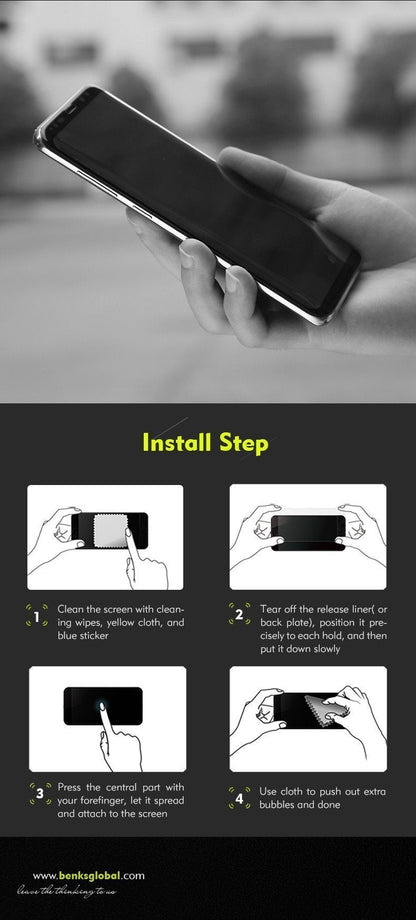 Galaxy S8 Plus Original 4D Curved Tempered Glass casemarts