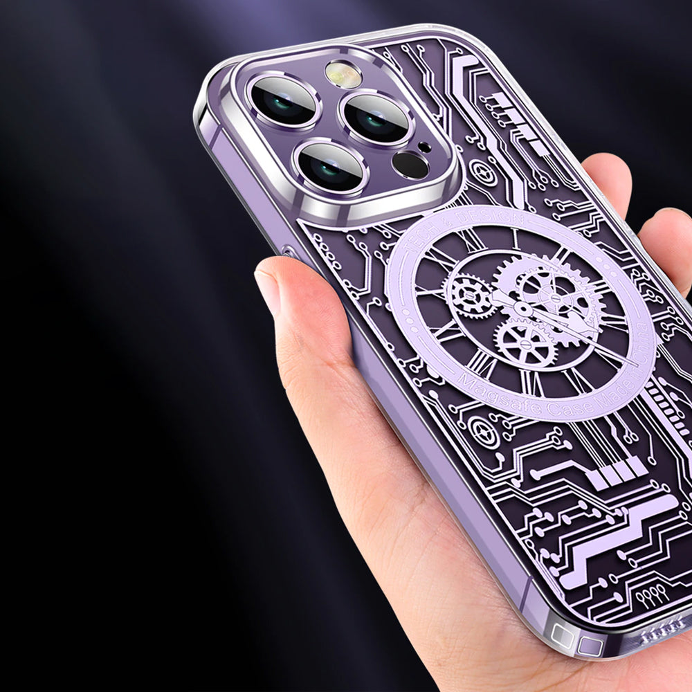 iPhone 14 MagSafe Edition Mecha Transparent Case casemarts