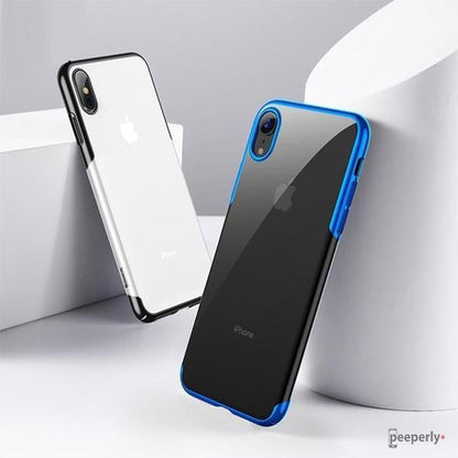 Baseus ® iPhone XS Max Ultra-Thin Transparent Sparkling Edge Case casemarts