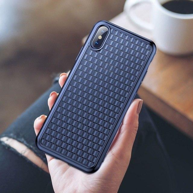 Baseus ® iPhone XS Max Knitted Breathing Soft Case casemarts