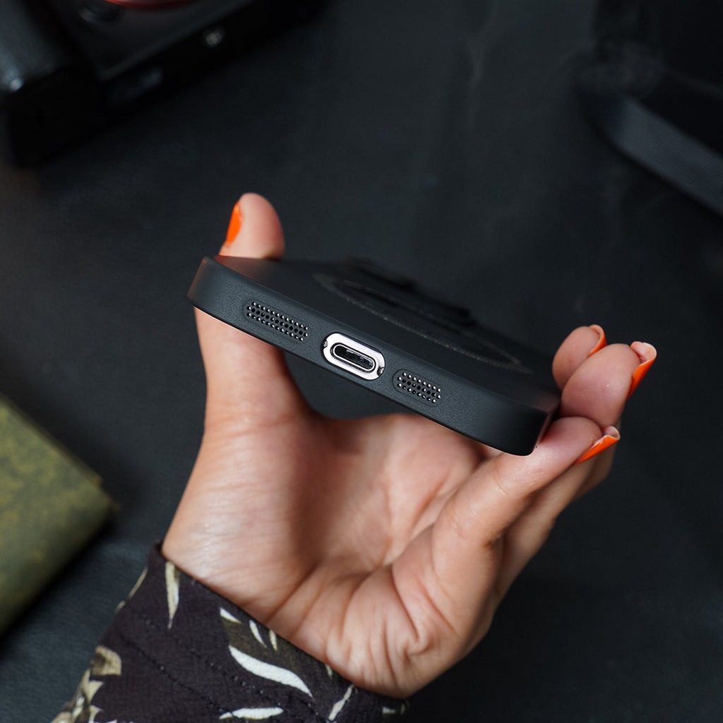 iPhone 13 Frosted Magnetic Holder Case casemarts