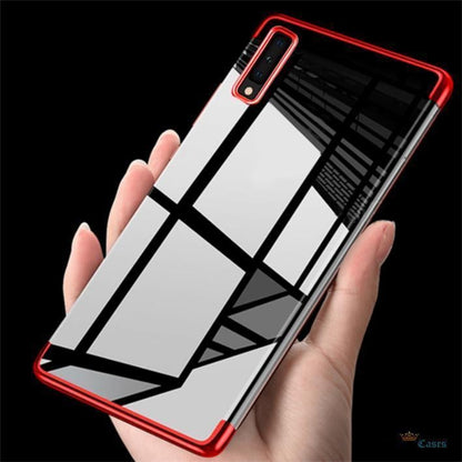 Galaxy A70 Electroplating Silicone Transparent Glitter Case casemarts