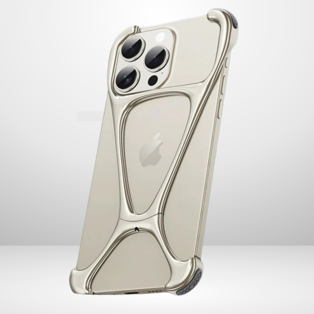 Zinc Alloy Metal Removable X Type Rimless Case for iPhone