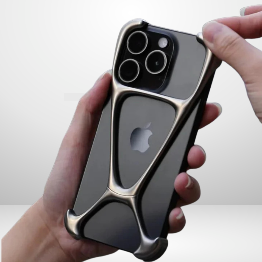 Zinc Alloy Metal Removable X Type Rimless Case for iPhone