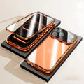 360° Anti Peep Magnetic Titanium Metal Case with Magic Screen Protector ( iPhone )