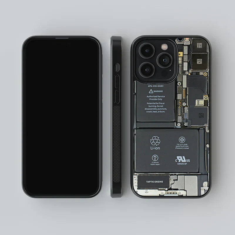 Phone Circuit X Ray Teardown Glass Case Urban Covers
