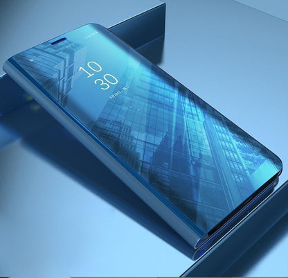 Galaxy M42 Mirror Clear View Flip Case casemarts
