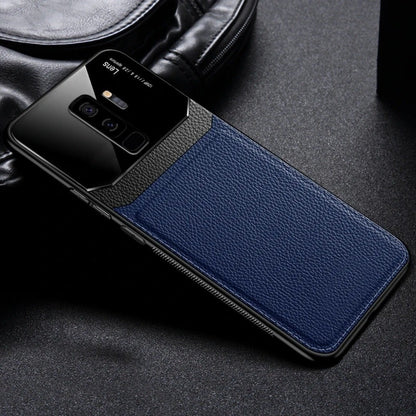 Galaxy S9 Plus Sleek Slim Leather Glass Case casemarts