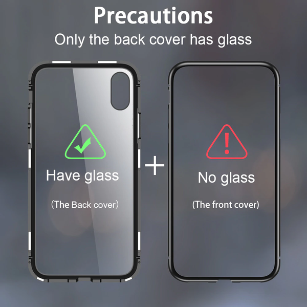 OnePlus 5T Electronic Auto-Fit Magnetic Glass Case casemarts