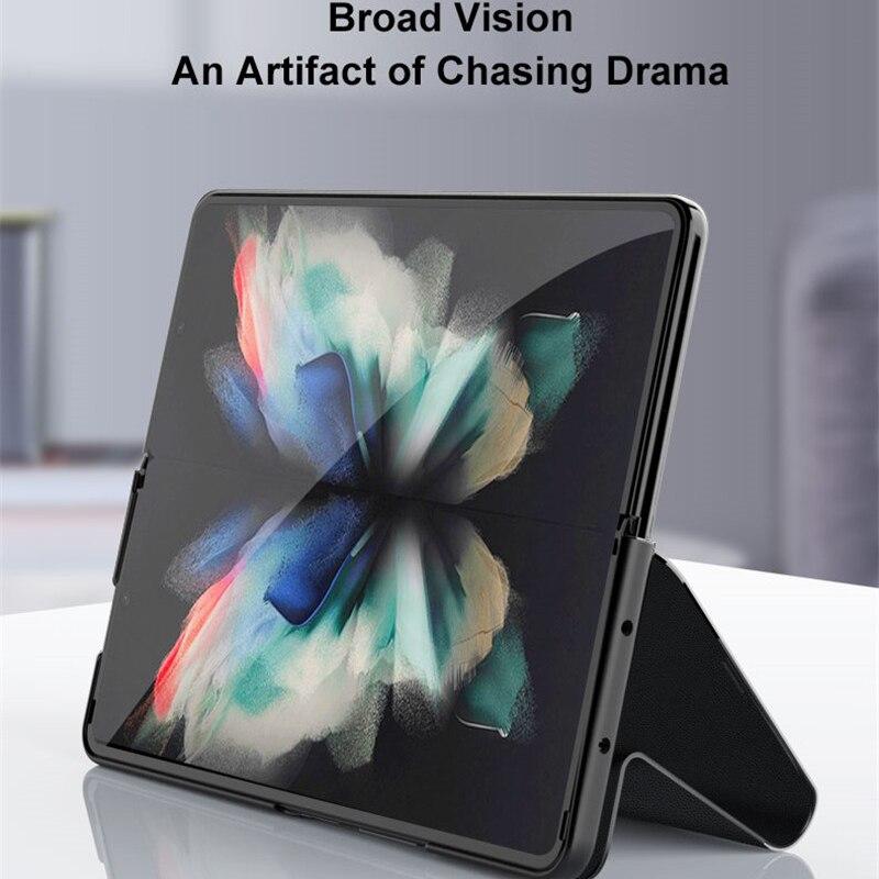Galaxy Z Fold3 Marble Texture Glass Case casemarts