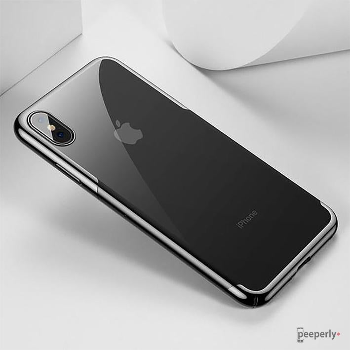 Baseus ® iPhone XS Max Ultra-Thin Transparent Sparkling Edge Case casemarts