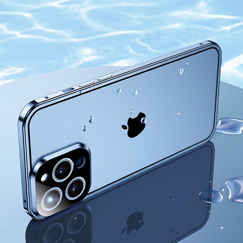 iPhone 12 Series Auto Fit Magnetic Glass Camera Protective Case casemarts