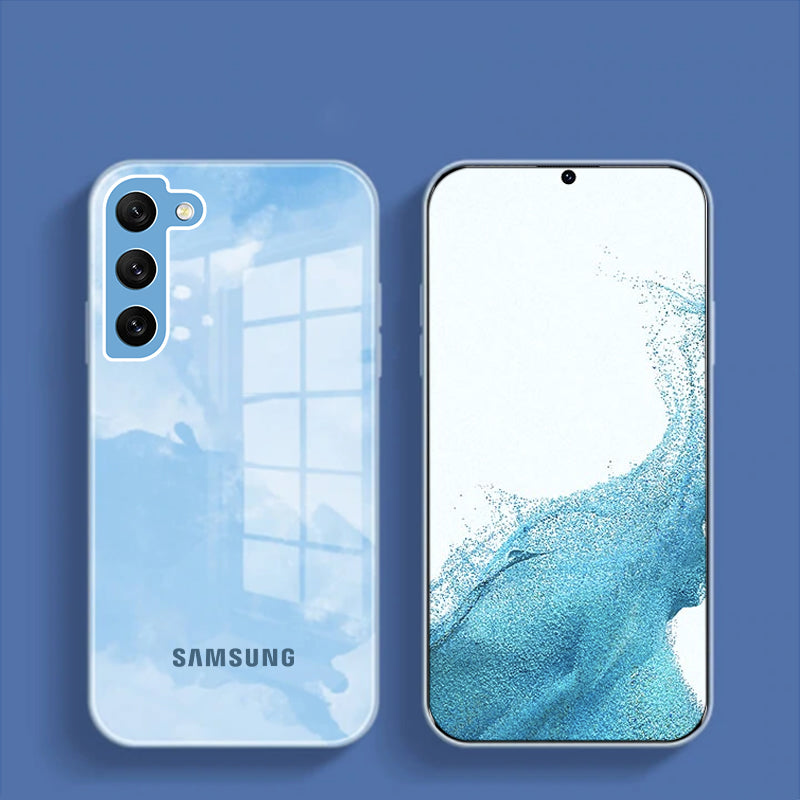 Colorful Wave Glass Phone Case - Samsung casemarts