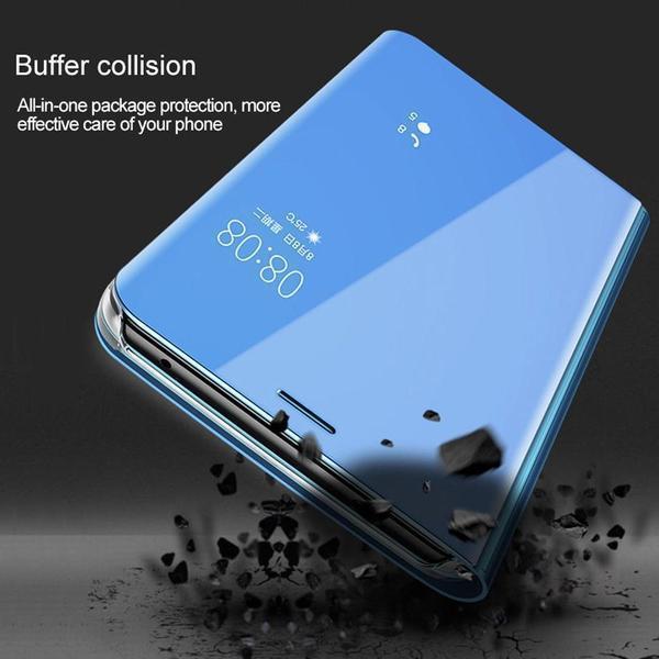 Galaxy A21s Mirror Clear View Flip Case [Non Sensor working] casemarts