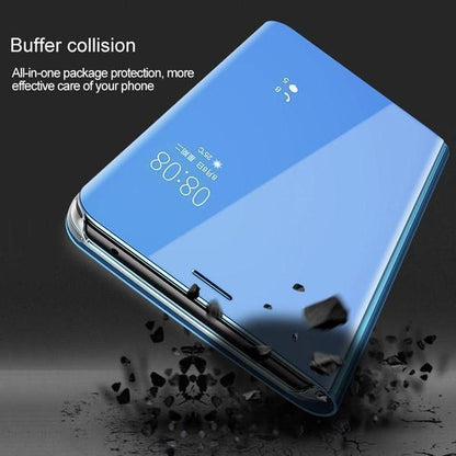Galaxy A21s Mirror Clear View Flip Case [Non Sensor working] casemarts