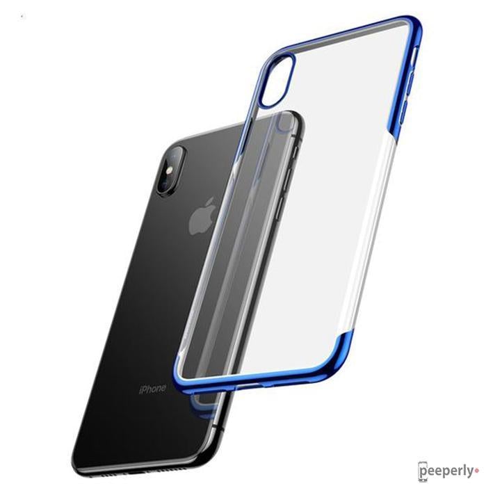Baseus ® iPhone XS Max Ultra-Thin Transparent Sparkling Edge Case casemarts