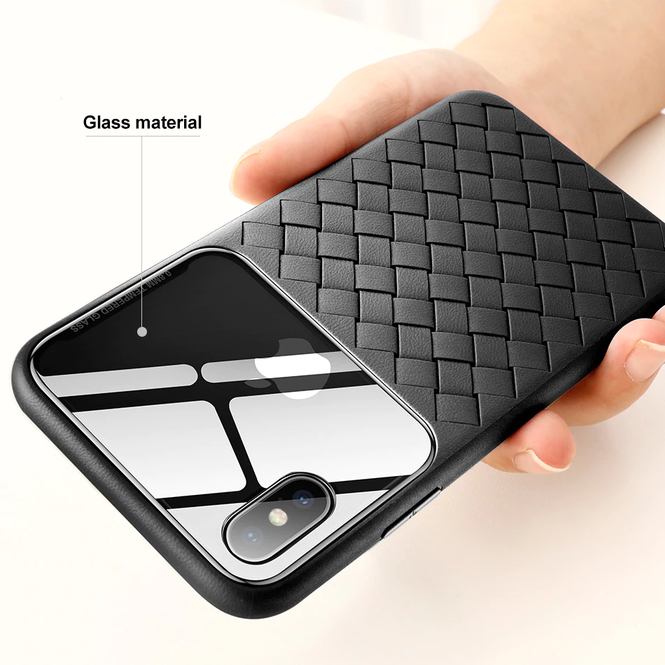 Baseus ® iPhone XS Max Cross Knit Clear Window Case casemarts