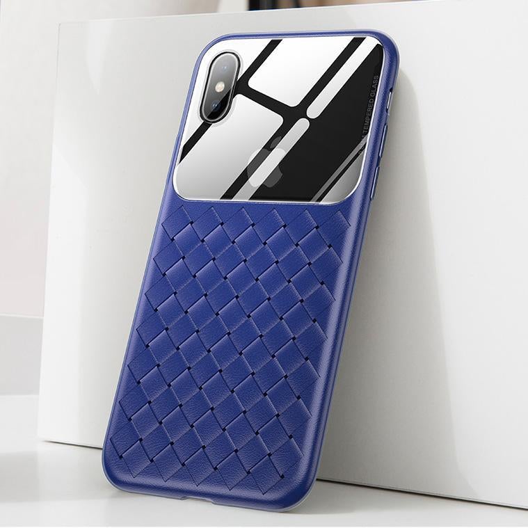 Baseus ® iPhone X Cross Knit Clear Window Case casemarts