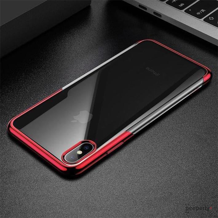 Baseus ® iPhone XS Max Ultra-Thin Transparent Sparkling Edge Case casemarts