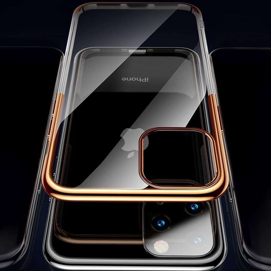 Baseus ® iPhone 11 Pro Ultra-Thin Transparent Sparkling Edge Case casemarts