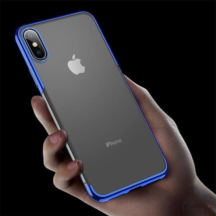 Baseus ® iPhone XS Max Ultra-Thin Transparent Sparkling Edge Case casemarts