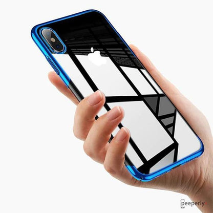 Baseus ® iPhone XS Max Ultra-Thin Transparent Sparkling Edge Case casemarts