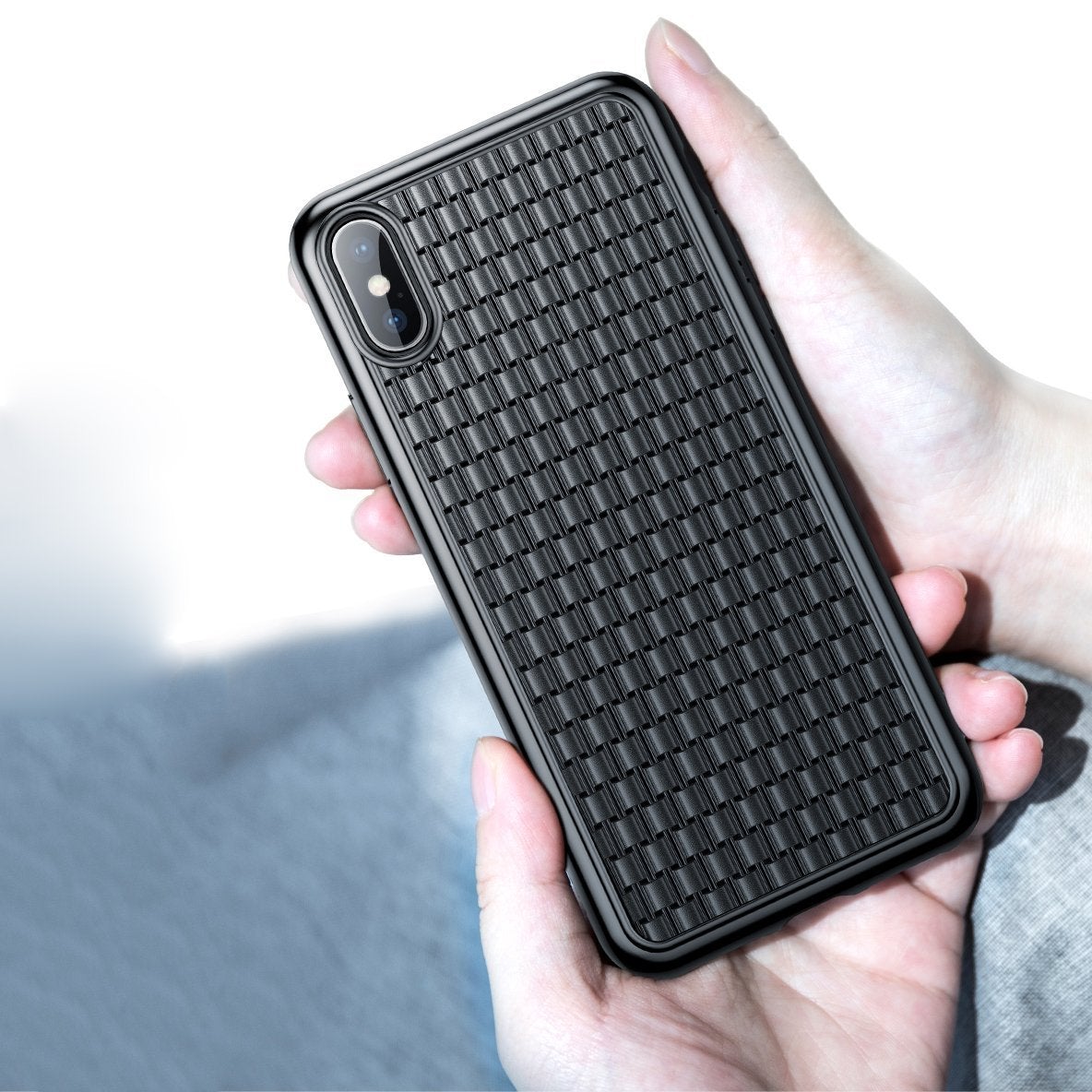 Baseus ® iPhone XS Max Knitted Breathing Soft Case casemarts