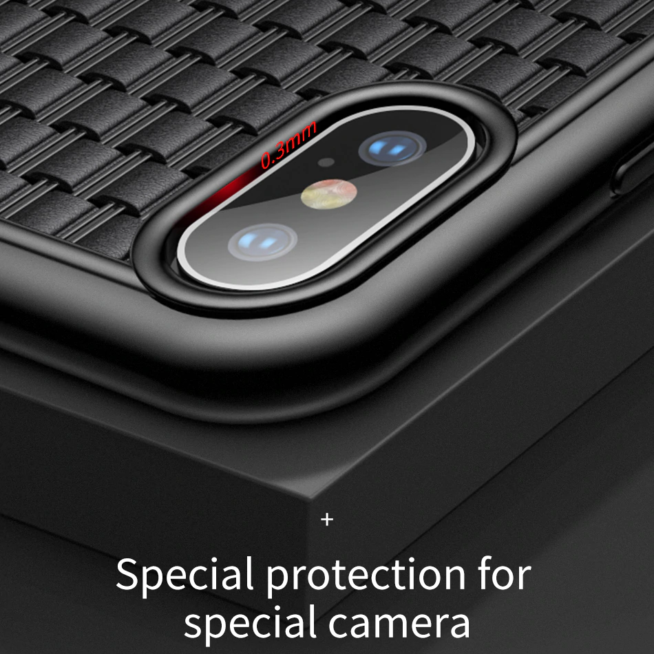 Baseus ® iPhone XS Max Knitted Breathing Soft Case casemarts