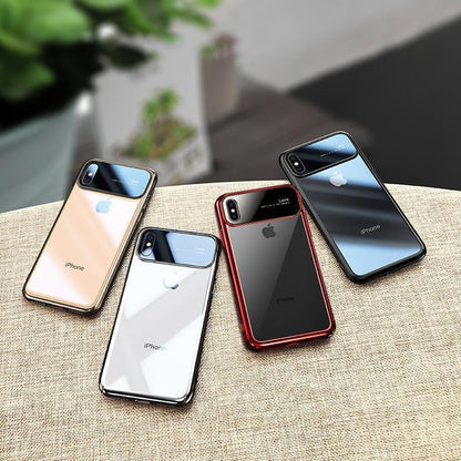 TOTU ® iPhone XS Polarized Lens Mirror Transparent Hard Case casemarts