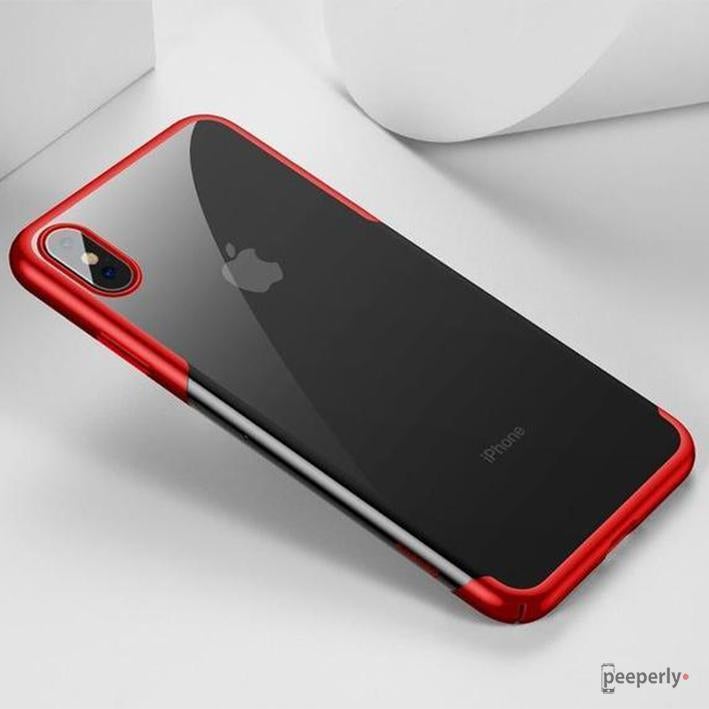 Baseus ® iPhone XS Max Ultra-Thin Transparent Sparkling Edge Case casemarts
