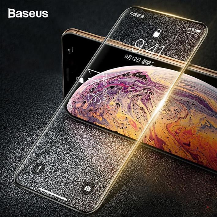 Baseus ® iPhone XS Max Tempered Glass (Front +Back Glass) casemarts