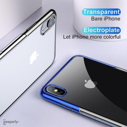 Baseus ® iPhone XS Max Ultra-Thin Transparent Sparkling Edge Case casemarts