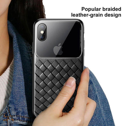 Baseus ® iPhone XS Cross Knit Clear Window Case casemarts