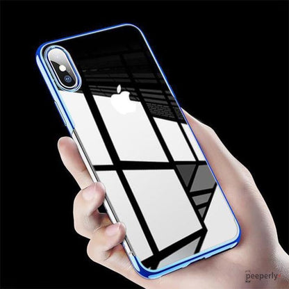 Baseus ® iPhone XS Max Ultra-Thin Transparent Sparkling Edge Case casemarts