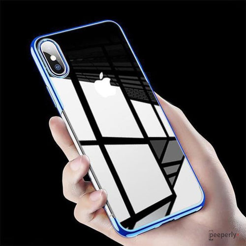 Baseus ® iPhone XS Max Ultra-Thin Transparent Sparkling Edge Case casemarts