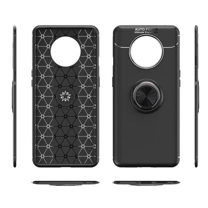 OnePlus 7T Metallic Finger Ring Holder Matte Case casemarts