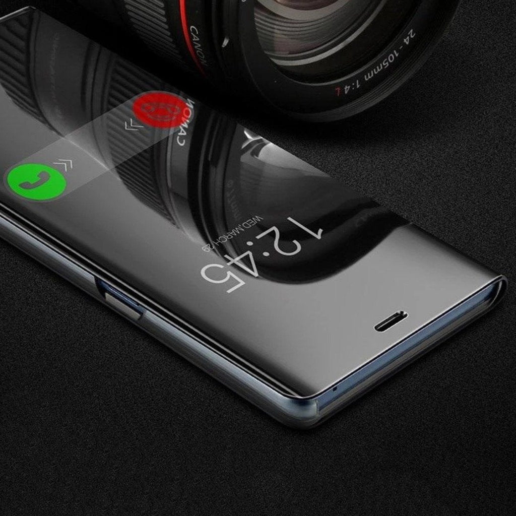 Galaxy S10e Mirror Clear View Flip Case [Non Sensor Working] casemarts