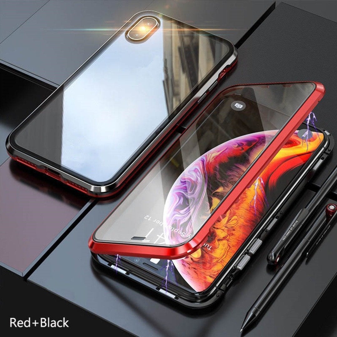 iPhone X Series Electronic Auto-Fit (Front+ Back) Glass Magnetic Case casemarts