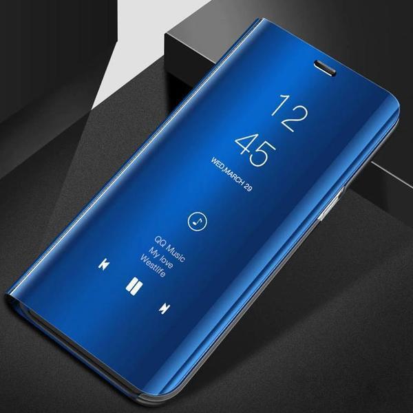 Galaxy A21s Mirror Clear View Flip Case [Non Sensor working] casemarts