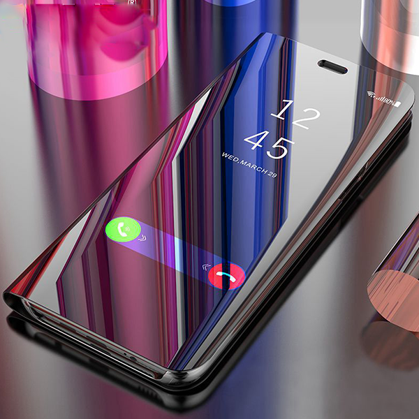 Galaxy A21s Mirror Clear View Flip Case [Non Sensor working] casemarts